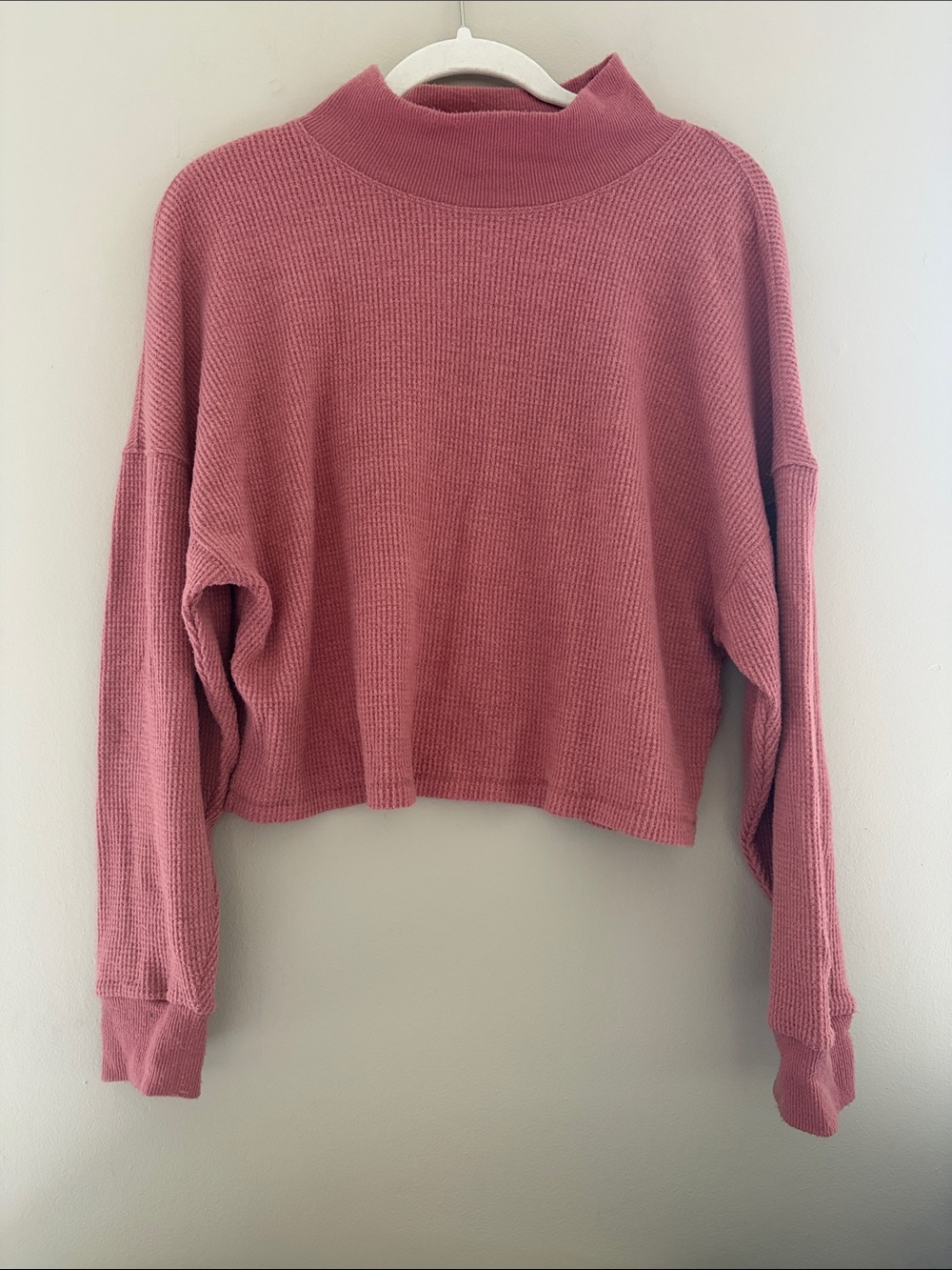Abercrombie & Fitch Pink Mock Neck Top Small